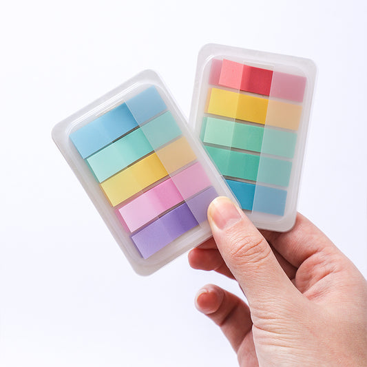 100-Count Oblong Sticky Tabs | Writable & Repositionable Page Flags | Color-Coded Index Tabs for Easy Organization