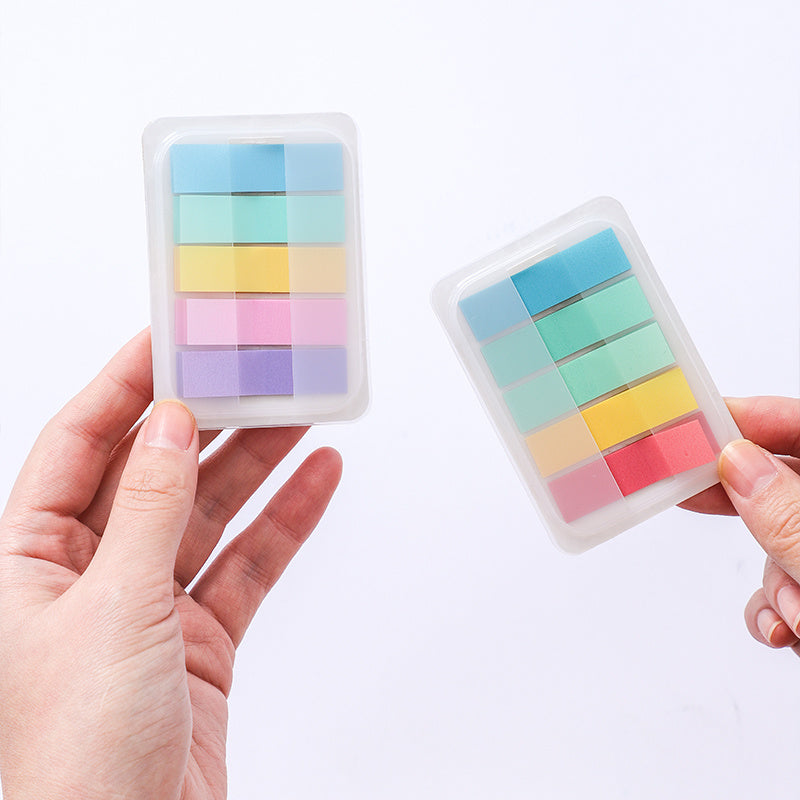 100-Count Oblong Sticky Tabs | Writable & Repositionable Page Flags | Color-Coded Index Tabs for Easy Organization