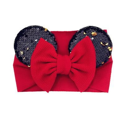 Adorable Kids' Bow Headband Ear Headband - Soft, Adjustable, One-Size-Fits-Most, Perfect for Party, Birthday, Christmas Baby Gifts, Hair Accessories, Cute Photo Shoot Prop, Everyday Wear