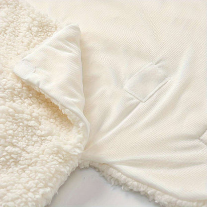 Newborn Winter Fleece Teddy Bear Ultra Soft Swaddle -  Cozy & Warm - For Christmas, Halloween, Thanksgiving Day - Perfect Gift for Baby Boys & Girls -  Suitable for Winter