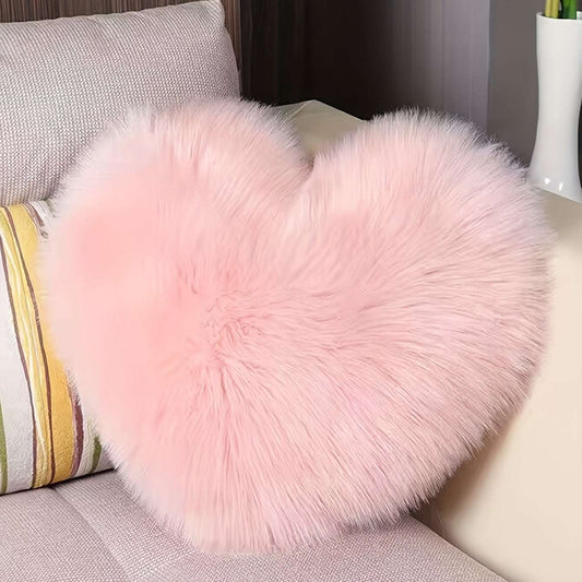 1pc Soft and Cozy Pink Heart Pillowcase for Living Room, Sofa, and Bedroom - Perfect for Adding a Touch of Romance and Comfort to Your Home Decor