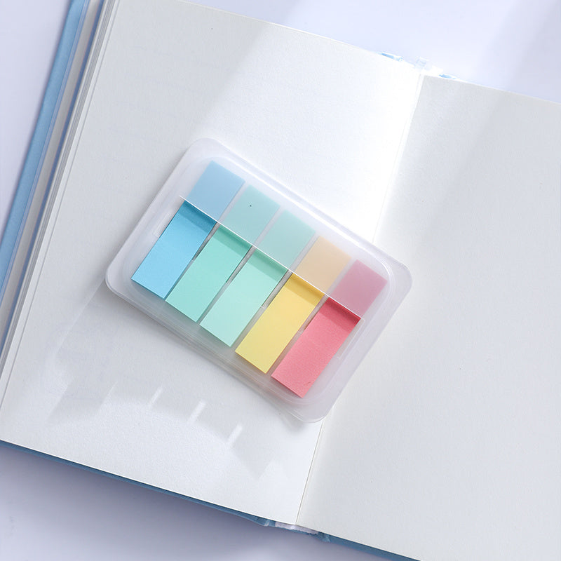 100-Count Oblong Sticky Tabs | Writable & Repositionable Page Flags | Color-Coded Index Tabs for Easy Organization