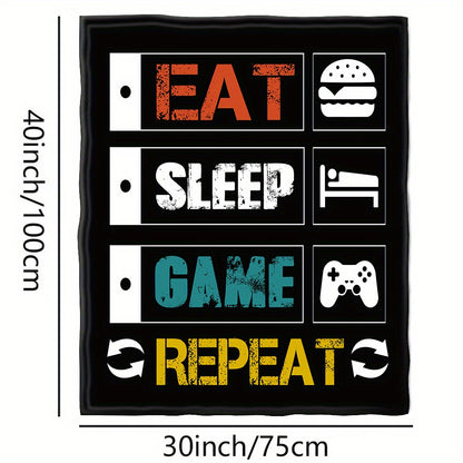 Warm and Cozy Flannel Gaming Throw Blanket for Couch and Bed - Perfect for Gameplay and Relaxation