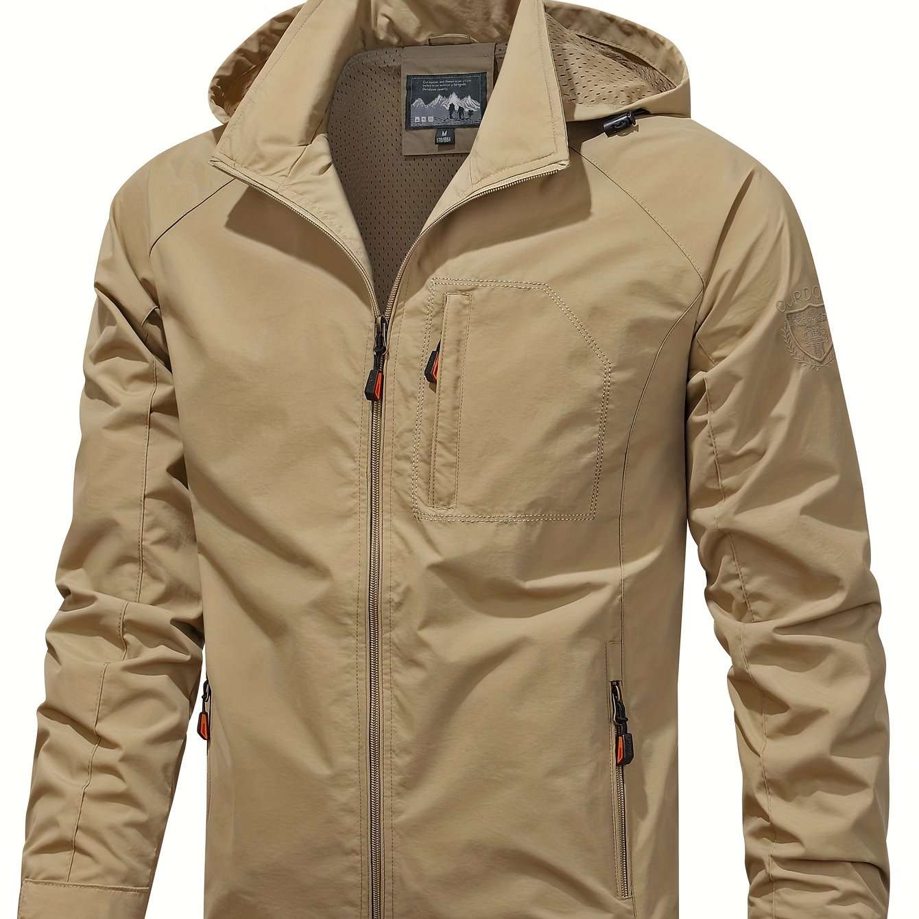 [Popular Choice] Men's Lightweight Jacket Packable Windbreaker Running Jacket Coat Stand Collar Windbreaker Bomber Jacket