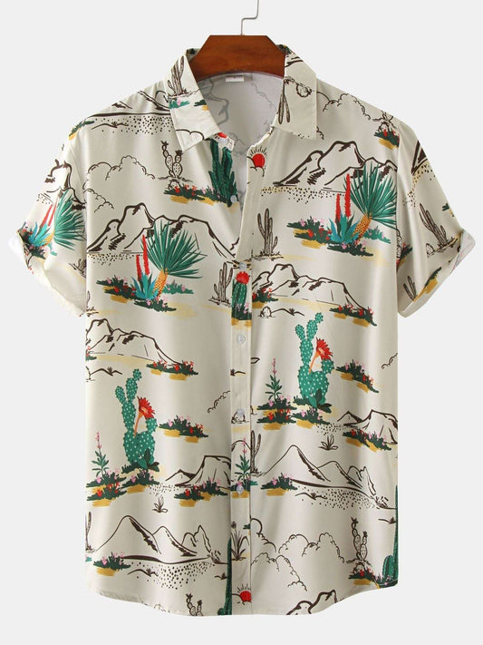 2022 New Arrival - Mens Trendy Graphic Print Casual Shirt - Short Sleeve, Breathable, Vibrant Designs for Stylish Everyday Wear