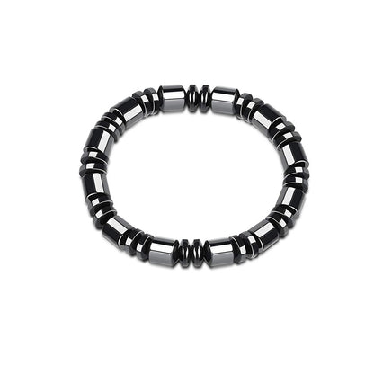 1/2/3pcs Men's Fashionable Sports Black Bracelet