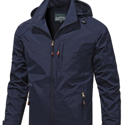 [Popular Choice] Men's Lightweight Jacket Packable Windbreaker Running Jacket Coat Stand Collar Windbreaker Bomber Jacket