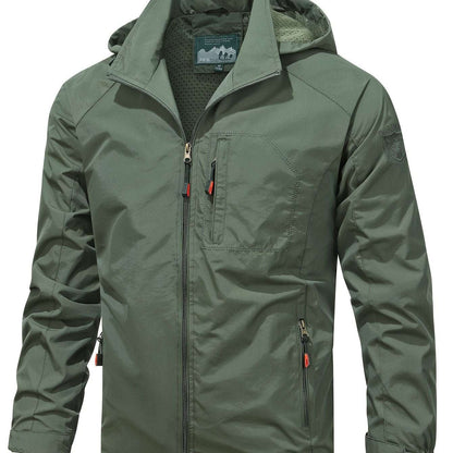 [Popular Choice] Men's Lightweight Jacket Packable Windbreaker Running Jacket Coat Stand Collar Windbreaker Bomber Jacket