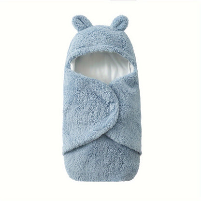 Newborn Winter Fleece Teddy Bear Ultra Soft Swaddle -  Cozy & Warm - For Christmas, Halloween, Thanksgiving Day - Perfect Gift for Baby Boys & Girls -  Suitable for Winter
