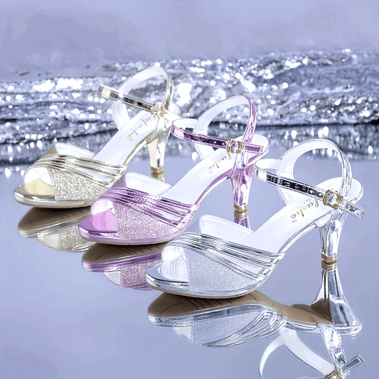 [Summer High Heels] Stylish And Comfortable British Peep-Toe Buckle High Heels | 2022 Summer New Style Fashion for Women