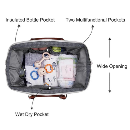 Mama Tote Bag Maternity Diaper Mommy Large Capacity Bag Women Nappy Organizer Stroller Bag Baby Care Travel Backpack Mom Gifts