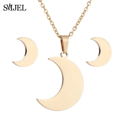 Fashion Stainless Steel Necklace Rabbit Earrings Women Cute Bunny Rabbit Unicorn Kitty Charm Necklace Easter Jewelry Gifts