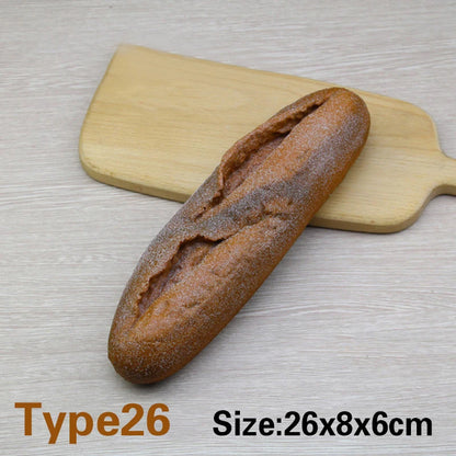Artificial Fake Bread Ornaments French Baguette Cake Bakery Craft Kids Easter Decor Toy Donuts Simulation Bread Kitchen Models