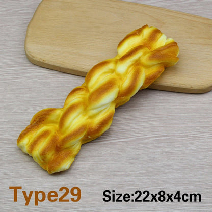 Artificial Fake Bread Ornaments French Baguette Cake Bakery Craft Kids Easter Decor Toy Donuts Simulation Bread Kitchen Models