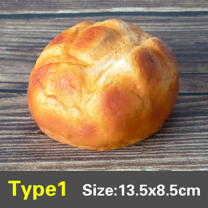 Artificial Fake Bread Ornaments French Baguette Cake Bakery Craft Kids Easter Decor Toy Donuts Simulation Bread Kitchen Models