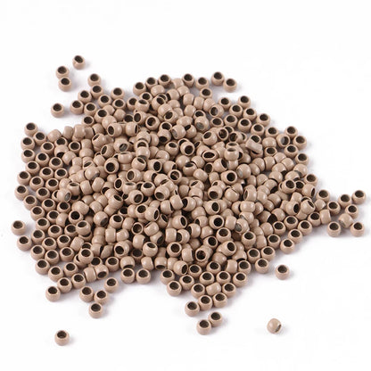 1000pcs 4.0mm nano rings beads for hair extension 13# blonde color
