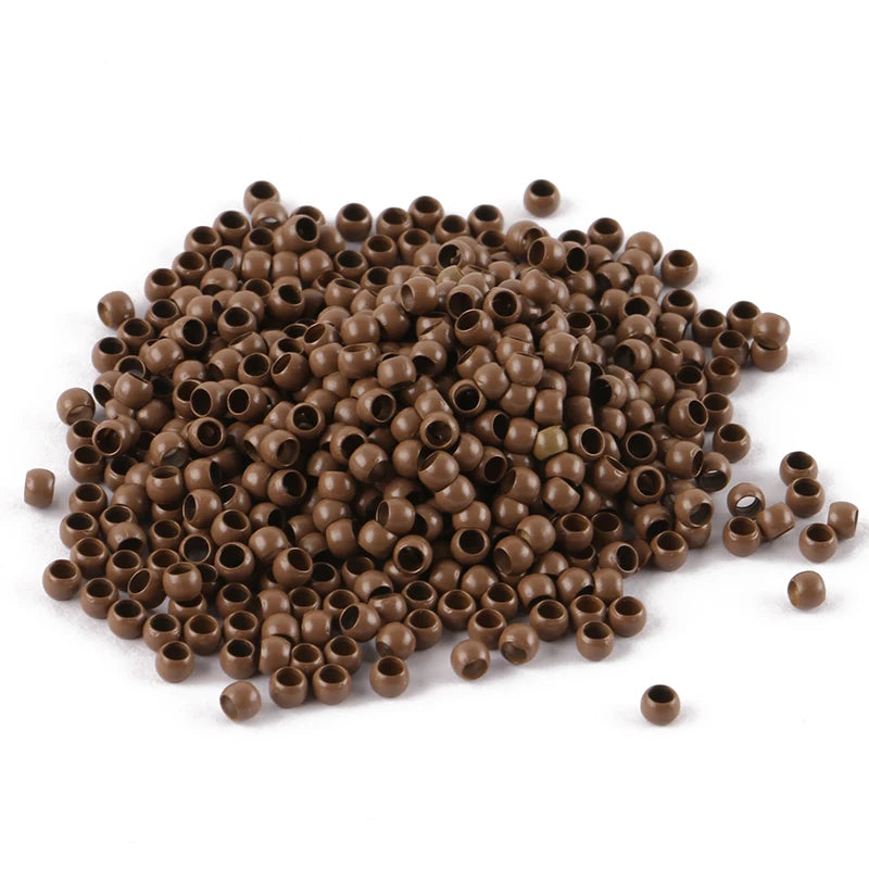 1000pcs 4.0mm nano rings beads for hair extension 13# blonde color