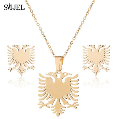 Fashion Stainless Steel Necklace Rabbit Earrings Women Cute Bunny Rabbit Unicorn Kitty Charm Necklace Easter Jewelry Gifts
