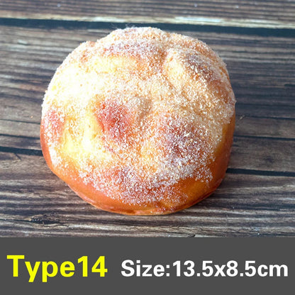 Artificial Fake Bread Ornaments French Baguette Cake Bakery Craft Kids Easter Decor Toy Donuts Simulation Bread Kitchen Models