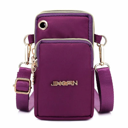 Casual Waterproof Nylon Crossbody Bags Women Messenger Shoulder Bag Female Small Cell Phone Handbags Purses Sports Pouch Bag