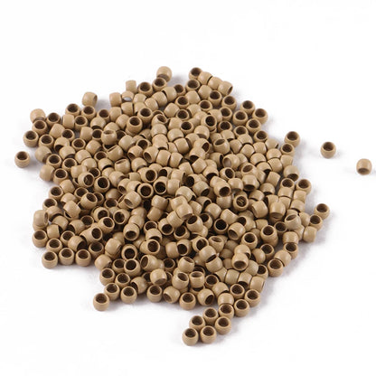 1000pcs 4.0mm nano rings beads for hair extension 13# blonde color