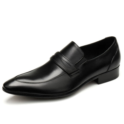 Slip-on Autumn New Arrival Genuine Leather Business Pointed Men's Shoes