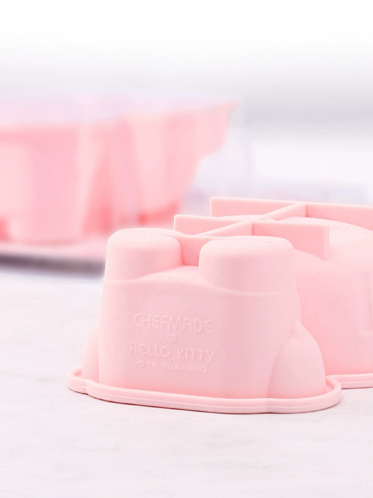 Chefmade Kitchen 4-Inch Cat Three-Dimensional Silicone Pudding Qi Feng Mousse Cake Steamed Rice Cake Ice Cream Baking Tool