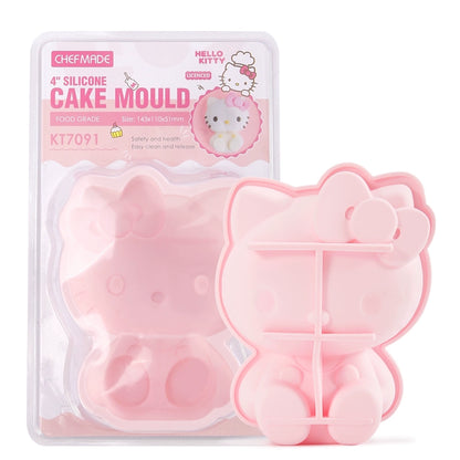 Chefmade Kitchen 4-Inch Cat Three-Dimensional Silicone Pudding Qi Feng Mousse Cake Steamed Rice Cake Ice Cream Baking Tool