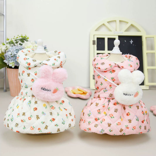 Cat Clothes Pet Clothing Dog Clothes Pet Clothes Pet Skirt 22 Rabbit Cotton Dress J