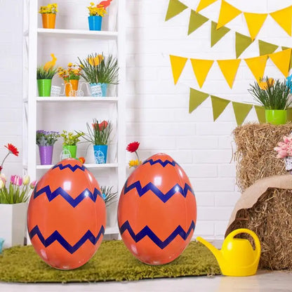 Easter Egg Blow Up For Outside 16Inch Giant Easter Egg Inflatable Outdoor Cute Eggs And Happy Easter Blowups For Holiday Party