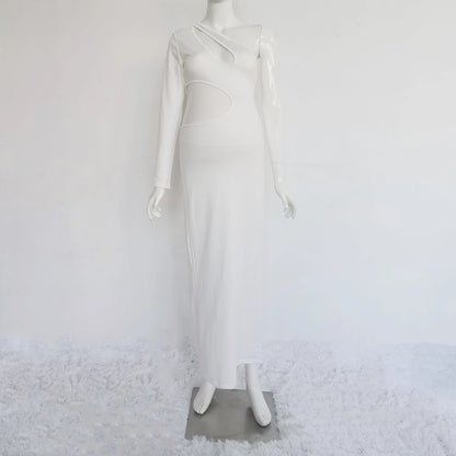 Slope Shoulder Skinny Maternity Photography Dress Stretchy Pregnant Woman Photo Shoot Dress