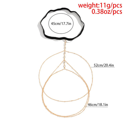 Boho Elastic Band Crystal Leg Thigh Chain for Women Summer Beach Sexy Tassel Multilayer Adjustable Body Jewelry Dress Decorate