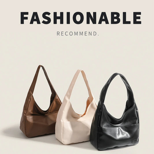 Fashionable and Minimalist Retro Shoulder Bag, Handbag, Casual Commuting Trend, Large Capacity Tote Bag-zmt
