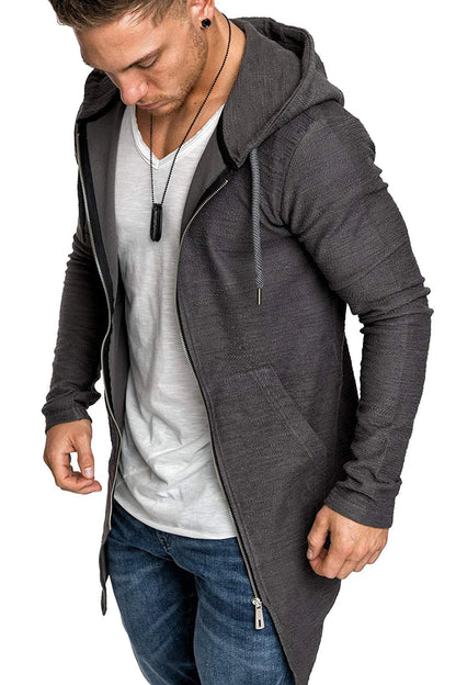 2024 New Spring Men's Classic Fashion Trend Long Windbreaker Men Casual Loose Large Size High-Quality Hooded Coat ﻿jacket