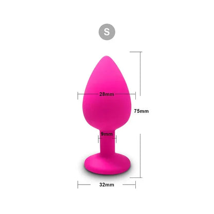 3 Size Silicone Butt Plug Anal Plug Unisex Sex Stopper Adult Toys for Men/Women Anal Trainer Prostate Massager Dildo for Couples