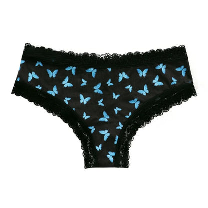 Women Butterfly Print Underwear Secret Clothes Sexy Lingerie Lace Lingerie Sweet Girly Seamless Briefs Japanese Princess Pantie