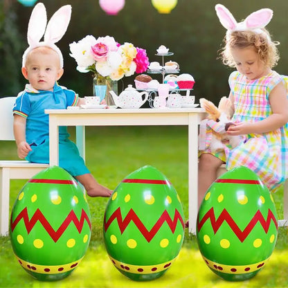 Easter Egg Blow Up For Outside 16Inch Giant Easter Egg Inflatable Outdoor Cute Eggs And Happy Easter Blowups For Holiday Party
