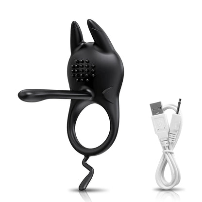 Vibrating Penis Ring for Men Delay Ejaculation Cock Ring Male Penis Massager Clitoral G Spot Stimulation Sex Toys for Couples