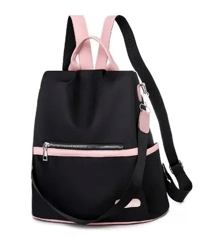 Oxford Fabric Backpack Large Capacity Multi-Layer Storage Solid Color and Fashion Backpacks for Women