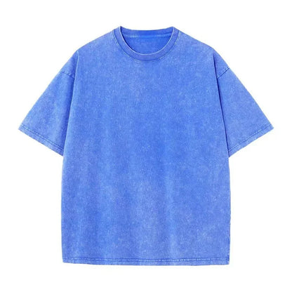 2025 Washed Vintage T-Shirts Street Hip Hop Retro Punk T Shirt women Harajuku Casual Cotton Short Sleeve Acid Wash TShirts top