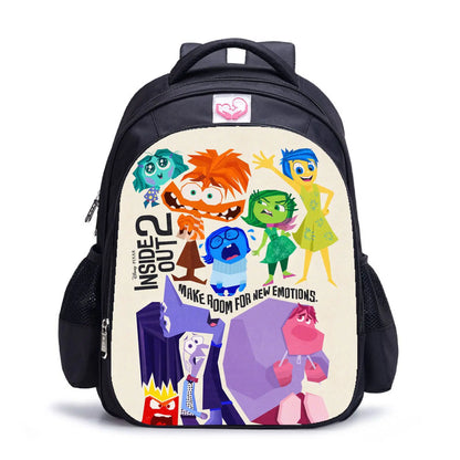 16inch Inside Out 2 Backpacks Boys Girls Cartoon Primary School Bags Orthopedic Kids Grade 1-6 Mochilas