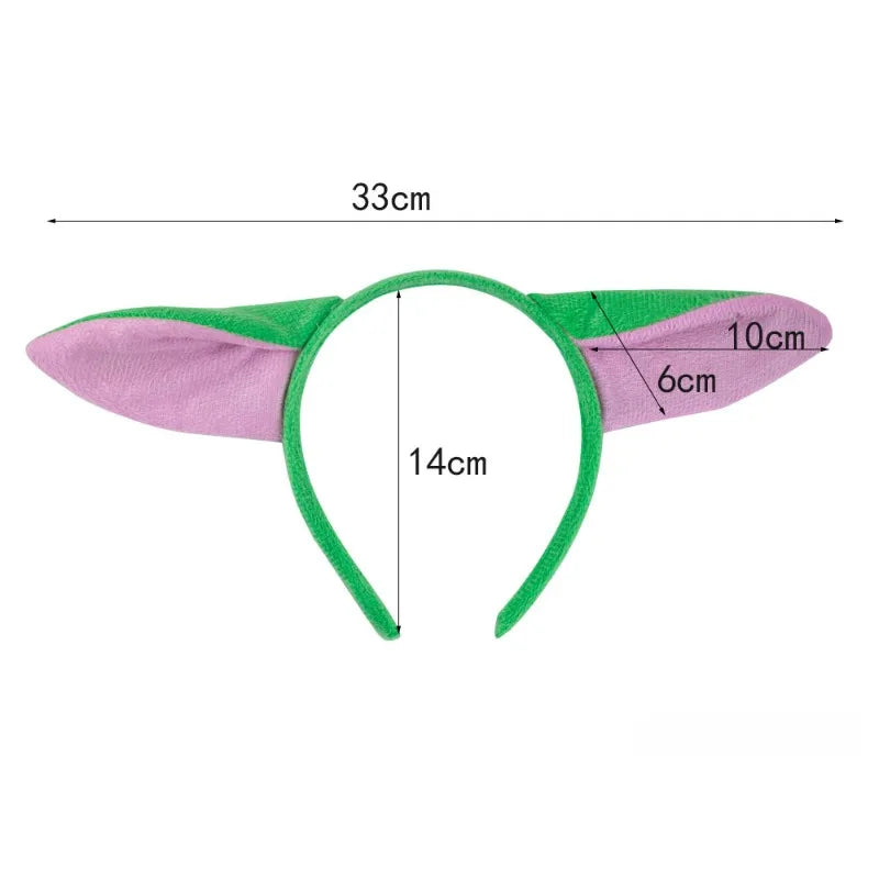 Star Wars Yoda  Animes Character Headband  Ear Hair Hoop Plush Headpiece Easter Party Cosplay Costume Prop Children's Gifts