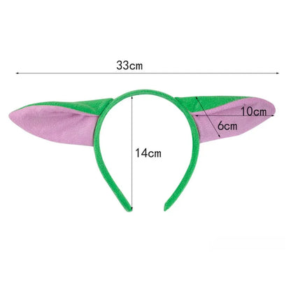 Star Wars Yoda  Animes Character Headband  Ear Hair Hoop Plush Headpiece Easter Party Cosplay Costume Prop Children's Gifts