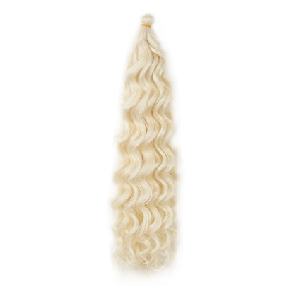 Hawaii Ocean Wave Braiding Synthetic Hair Curly Crochet Hair Extension Goddess Locs Premium Hair Boho Style Hairpiece For Women