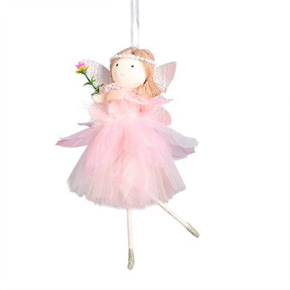 24cm Easter Flower Bunny Ornaments Pink Yellow Gauze Skirt Bunny Easter Party Decor Supplies Home Desktop Decorations Kids Gifts