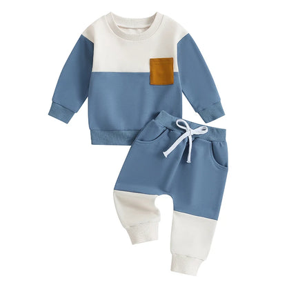 Baby Clothes Newborn Girl Boy Autumn 2Pcs Set Cotton Rainbow Top Pants fall Outfits Clothes Baby Girls Clothing Suit