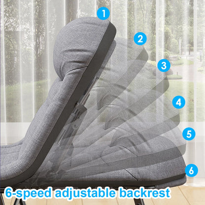 Folding Bed Portable Ultralight Camping Cot Camp Beds Portable Outdoor Beach Backrest Bed Chair for Office Hospital Napping