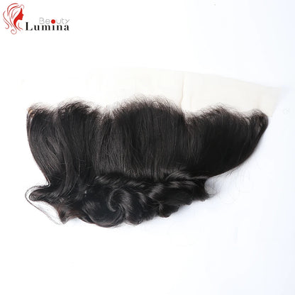 Loose Wave 13x4 Lace Frontal Closure Brazilian Human Hair HD Transparent Lace Preplucked and Bleached Knots 4x4 5x5 Closures