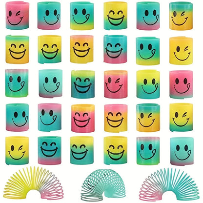 12/24/36Pcs Rainbow Magic Spring Kids Carnival Prizes Birthday Gift Bag Fillers Christmas Thanksgiving Gifts Easter Party Favors