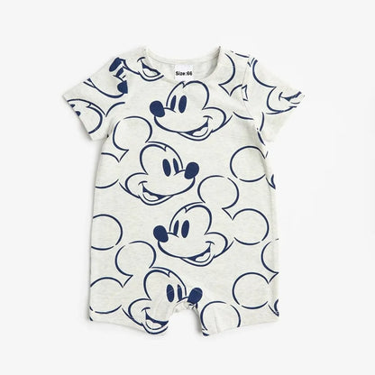 Newborn Baby Clothes Jumpsuit Cartoon Mickey Girl Boy Short Sleeve One-piece Clothes Toddler Costume Romper Infant Onesie